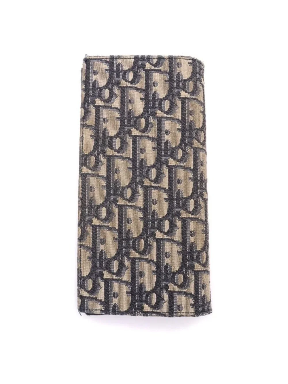 Dior Vertical Oblique Wallet Beige